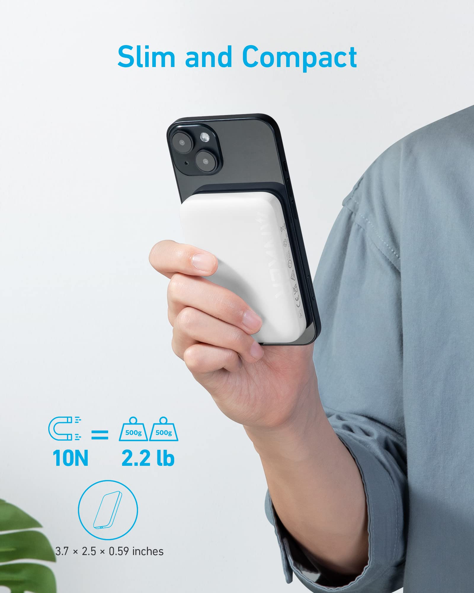 Anker <b>321</b> MagGo Battery (PowerCore Magnetic 5K)